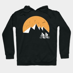 Retro Vintage Bicyclist Art Hoodie